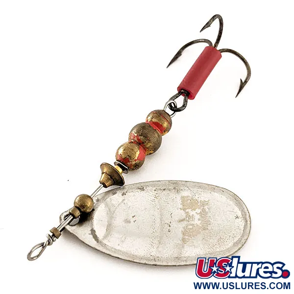 Mepps Aglia 4 Rotační Třpytka, Stříbrná, 9g, Červená Bužírka, #11963