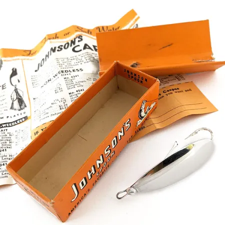 Weedless Johnson Silver Minnow Třpytka, Stříbro postříbřená, 12g, #12059