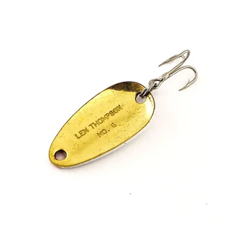 Len Thompson #6 Plandavka, Červená / Bílá / Zlatá, 3,5g, Mosaz, #12066