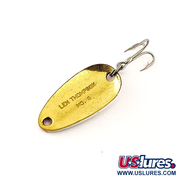 Len Thompson #6 Plandavka, Červená / Bílá / Zlatá, 3,5g, Mosaz, #12066