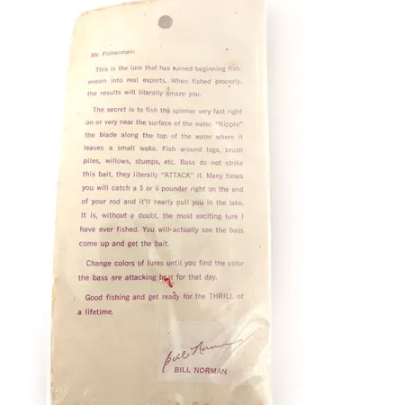 Bill Norman Red Man Spinnerbait, Nikl/Chartreuse, 11g, #12105