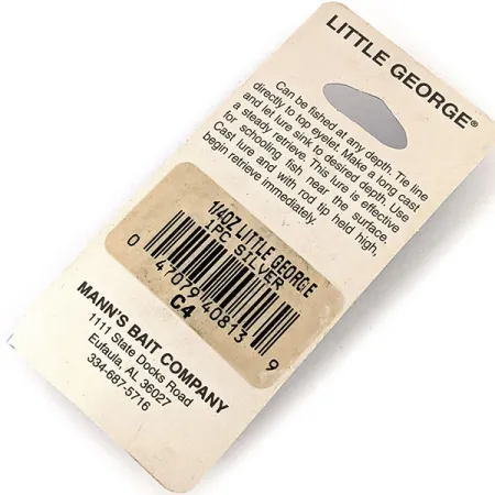 Mann's Bait Little George Tail Spinner, Tepaný Nikl, 12g, #12135