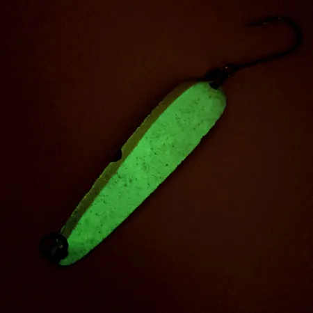 Luhr Jensen Flutter Spoon Glow Plandavka, Nikl/Bílá/Žlutá, 4g, #12142