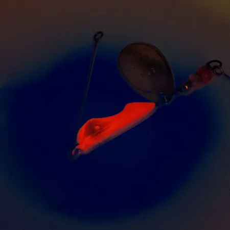 Erie Dearie Walleye Killer - UV Třpytka, Červená / Nikl, 14g, UV, #12160