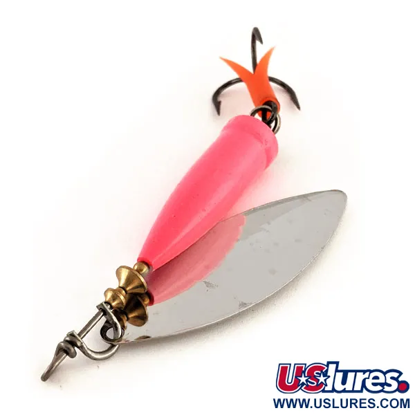 Blue Fox Super Vibrax Salmon UV Třpytka, Nikl/Růžová, 33g, UV, #12161