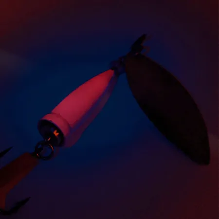 Blue Fox Super Vibrax Salmon UV Třpytka, Nikl/Růžová, 33g, UV, #12161