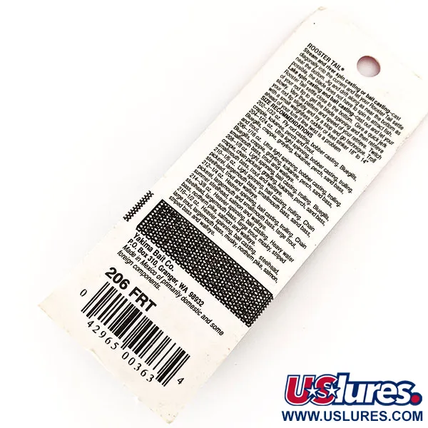 Yakima Bait Worden’s Original Rooster Tail, 1,77g Fire Tiger, rotační třpytka #17521