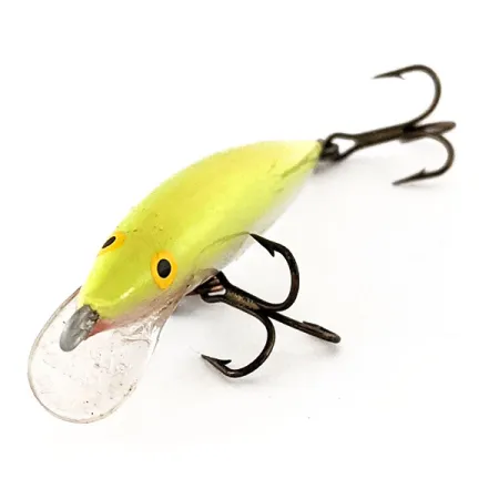 Rapala Original Floater F6 Wobler, Chartreuse, 3g, Balsa, #12280