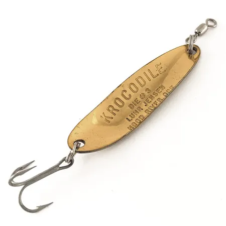 Luhr Jensen Krocodile Die #3 UV Plandavka, Mosaz/Červená, 10g, #12325