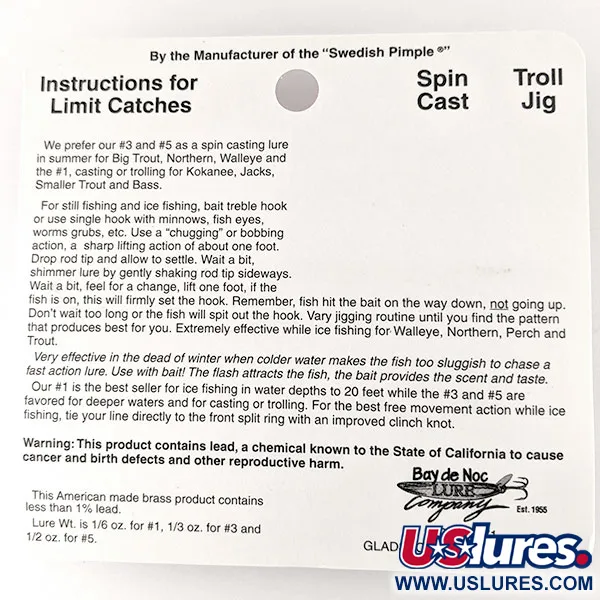 Bay de Noc Do-Jigger 3, Nikl, 9g, plandavka #16331