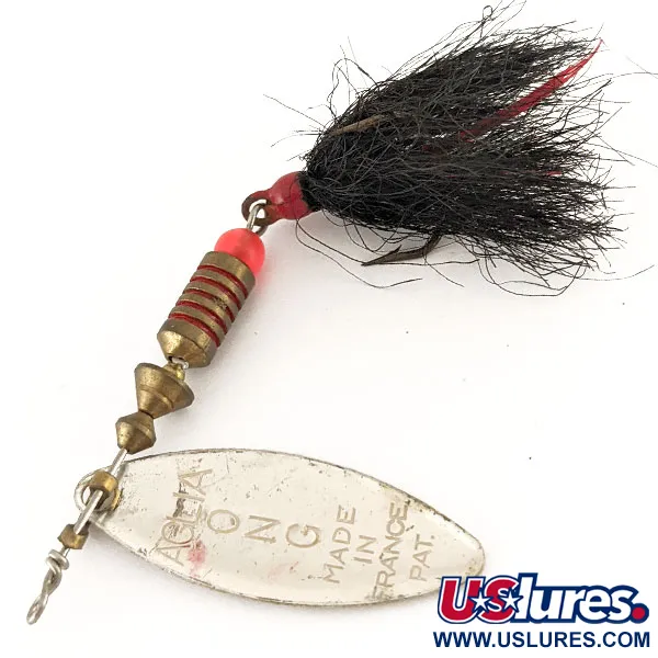 Mepps Aglia Long 2 Dressed Třpytka, Stříbro, 7,3g, Vrbový list, #12416