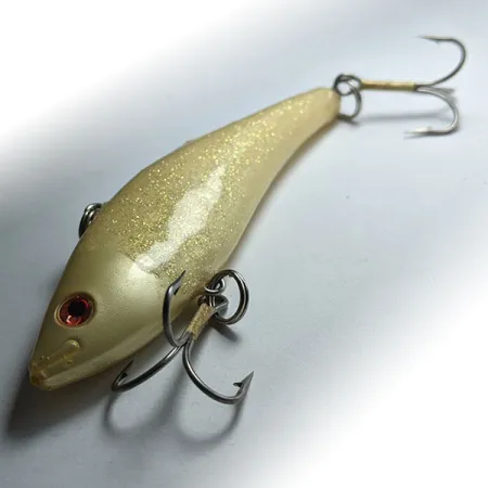 Saurus Vibra-Zarus Vibrační nástraha, Žluté třpytky, 14g, JDM, #12433