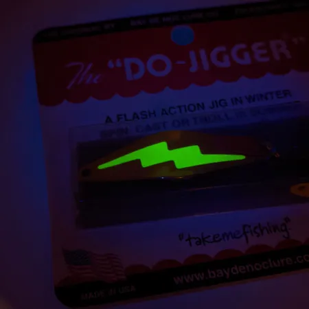 Bay de Noc Do-Jigger #3, 9g, nikl/žlutá UV, plandavka #20264