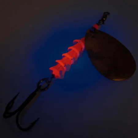 Luhr Jensen TEE Spoon Třpytka, Gold/Red, 14g, UV reaktivní, #12760