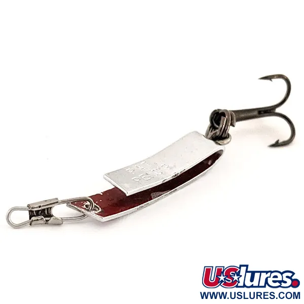 South Bend Super-Duper 500 Třpytka, Nikl/Červená, 1,4g, Tvar U, #12792