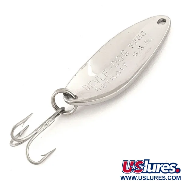 Dardevle Devle Dog 5200 Třpytka, Nikl, 7g, Vintage, #12822