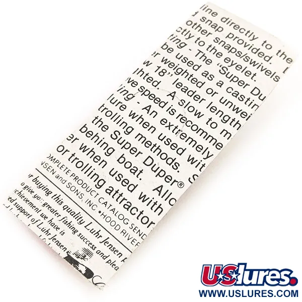 Luhr Jensen Super-Duper 503 Plandavka, Hnědá/Červená, 4.3g, #12843