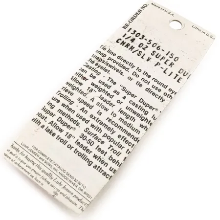 Luhr Jensen Super-Duper 506 Plandavka, Nikl/Červená, 7g, Vintage, #12846