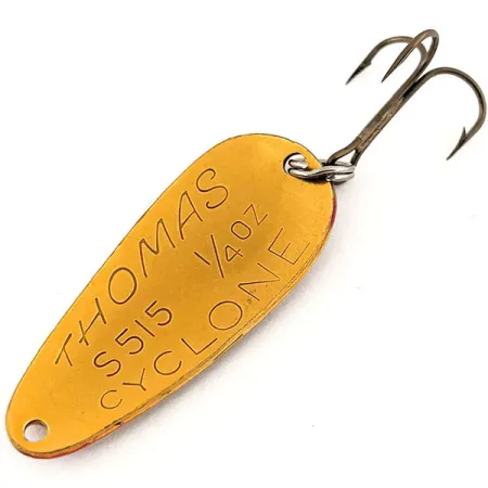 Thomas Cyclone Třpytka, Oranžová Zlatá, 7g, Vzor Šupin, #12881