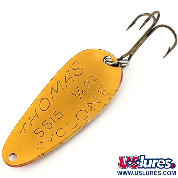 Thomas Cyclone Třpytka, Oranžová Zlatá, 7g, Vzor Šupin, #12881