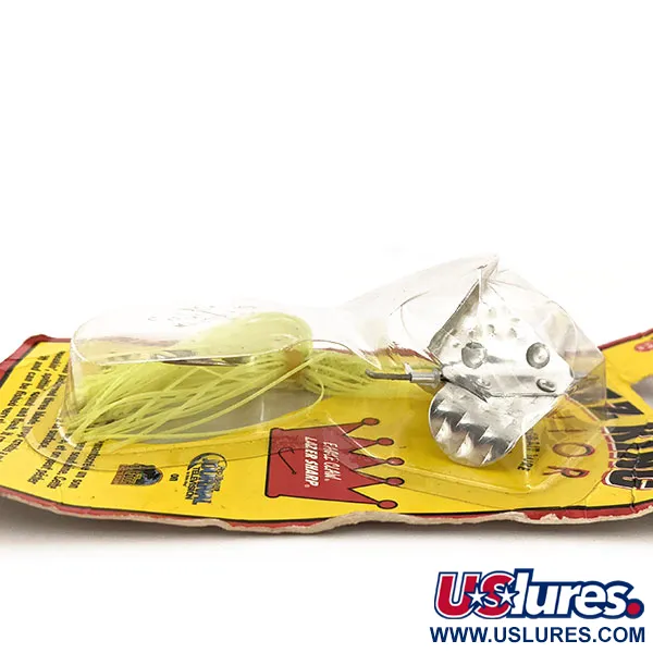 Strike King Buzzbait Buzz King, Nikl/Chartreuse, 5,3g, 3-listá vrtule, #12891