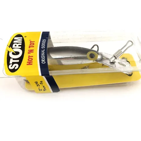 Storm Original Hot'N Tot Wobler, Černá / Stříbrná, 6,5g, Kovová lopatka, #12897