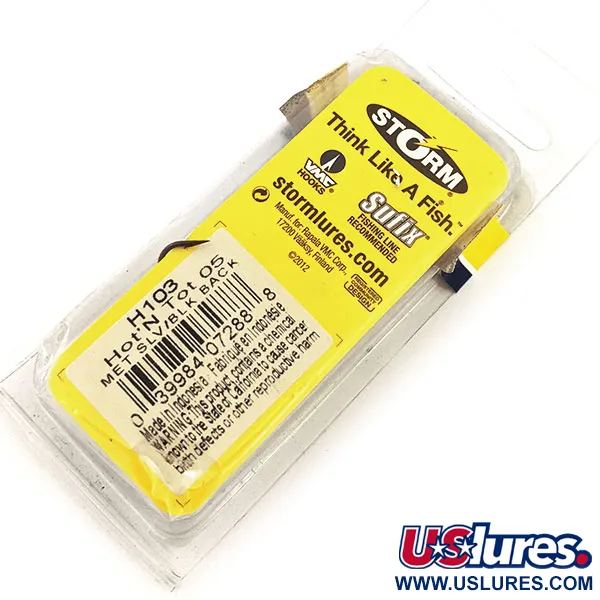 Storm Original Hot'N Tot Wobler, Černá / Stříbrná, 6,5g, Kovová lopatka, #12897