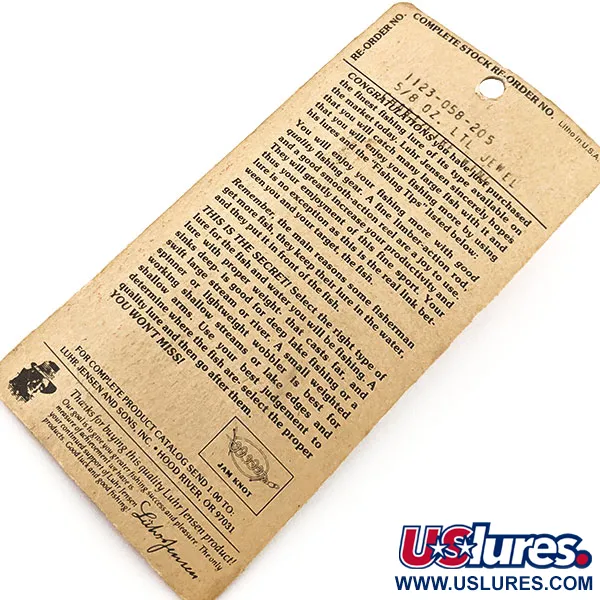 Luhr Jensen Little Jewel Plandavka, Žlutá / Červená, 18g, Vintage, #12908