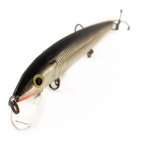 Rapala Husky Jerk 12 Vobler, Stříbrná/Černá, 13g, Chrastítko, #12946