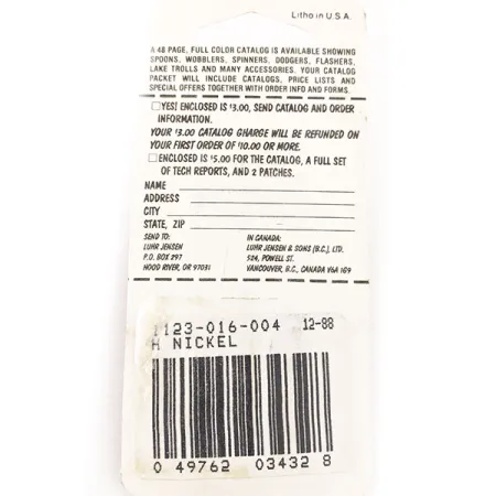 Luhr Jensen Lil' Kroc, Tepané nikl, 4.5g, Plandavka, #12964