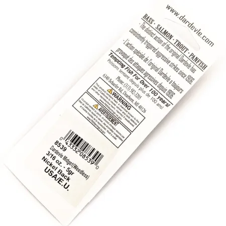 Eppinger Dardevle Midget, 6g, Mackerel/nickel UV, plandavka #23016