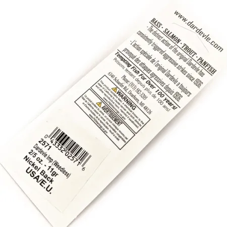 Eppinger Weedless Dardevle Imp UV Plandavka, Žlutá/Oranžová, 11g, #13088