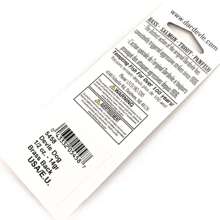 Plandavka Eppinger Dardevle Devle Dog UV, Fire Tiger, 14g, UV, #13092