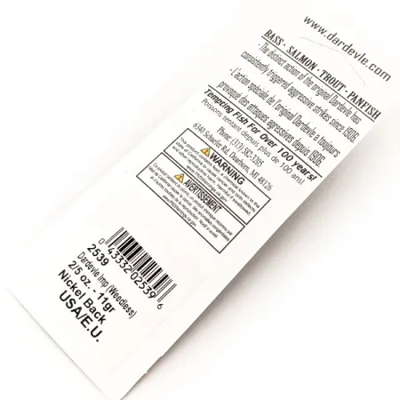 Eppinger Weedless Dardevle Imp UV Plandavka, 39 Makrela/Nikl, 11g, #13095