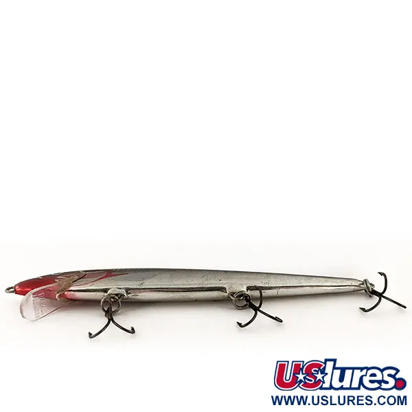 Rapala Husky Floating 13 Wobler, Chrome Red Head, 9g, Balsa, #13120