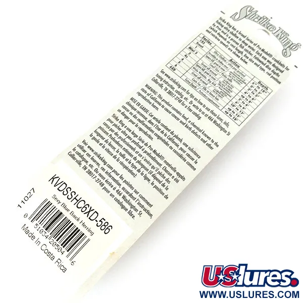 Strike King Model 6XD Wobler, Sexy Blue Back Herring, 28g, #13187