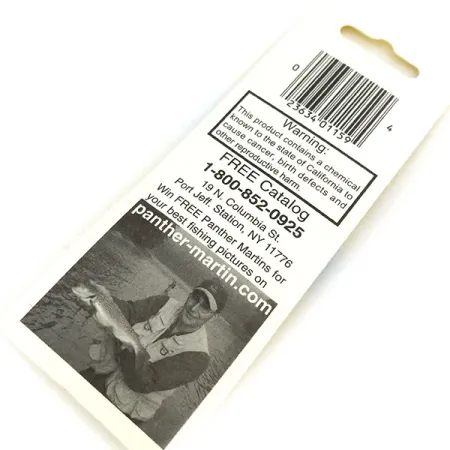 Panther Martin 2 Třpytka, Stříbro, 2,5g, stříbřený list, #13193