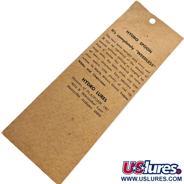 Hydro Lures Weedless Hydro Spoon, 11g, hnědá / zelená / žlutá, plandavka #13571