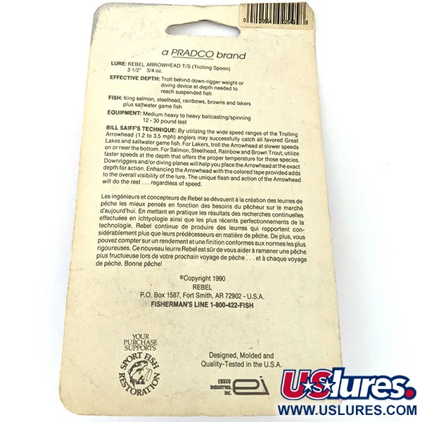 Rebel Arrowhead, 17g Černá, trollingová plandavka #15144