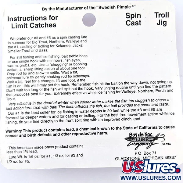 Bay de Noc Do-Jigger 3 UV, 9g, plandavka #17536