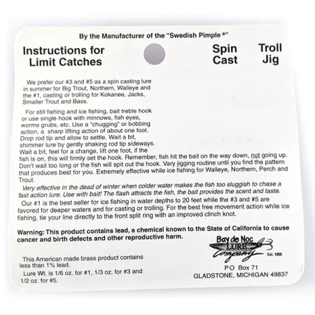 Bay de Noc Do-Jigger #3, 9g, plandavka #17193