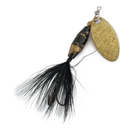 Renosky Lures Swiss Swing 1, 3,5g, Zlatá, Rotační třpytka #17292