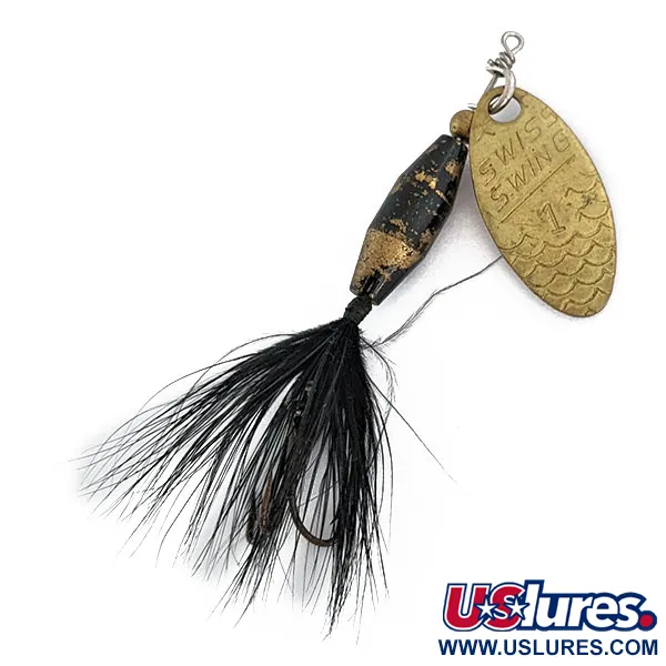 Renosky Lures Swiss Swing 1, 3,5g, Zlatá, Rotační třpytka #17292