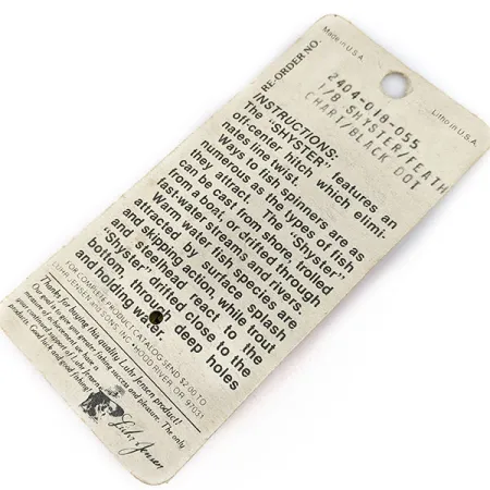 Luhr Jensen Shyster, 3,5g Gold, rotační třpytka #17309