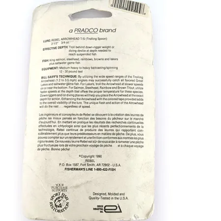 Rebel Arrowhead, Černá, 17g, Trollingová plandavka #17547