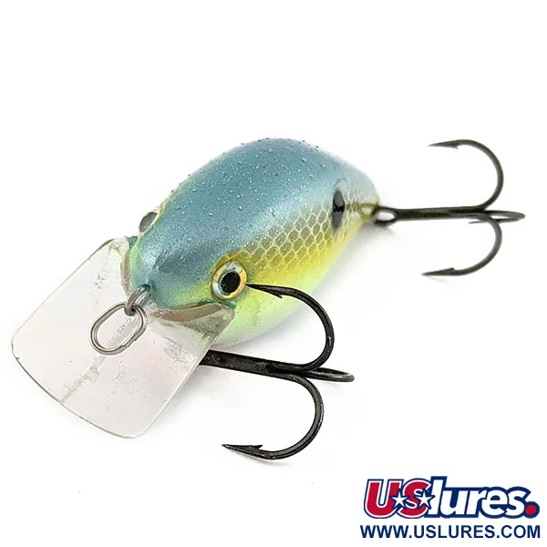 Strike King KVD Silent square bill, Chartreuse Sexy Shad, 12g, wobler #19626