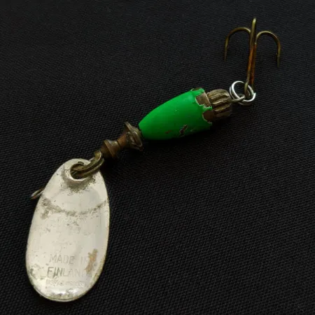 Blue Fox Super Vibrax 1, stříbrná/zelená, 4g, rotační třpytka #18815