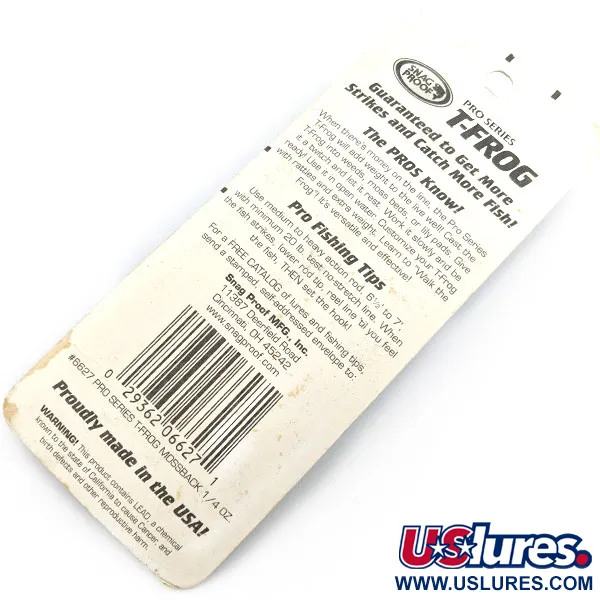 Snag Proof Pro series T-Frog, 7 g, Mossback, hladinová žába #19757