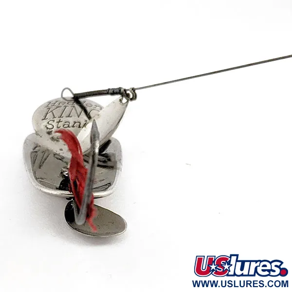 Heddon King Stanley, 21g, nikl/červená, plandavka s rotačkou #19938