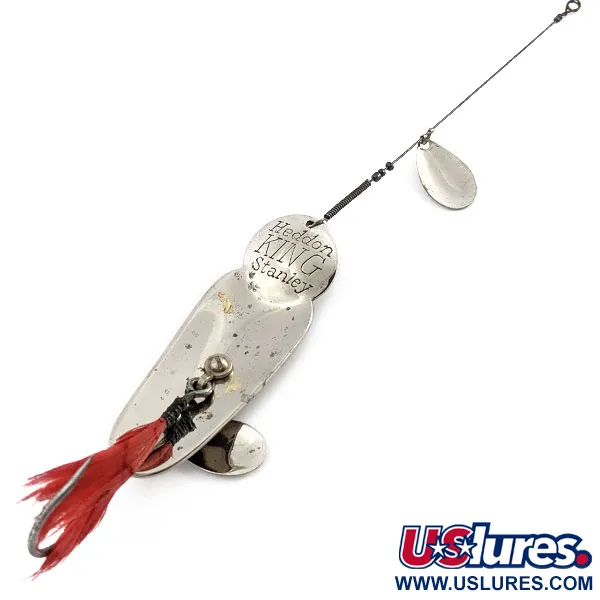 Heddon King Stanley, 21g, nikl/červená, plandavka s rotačkou #19938